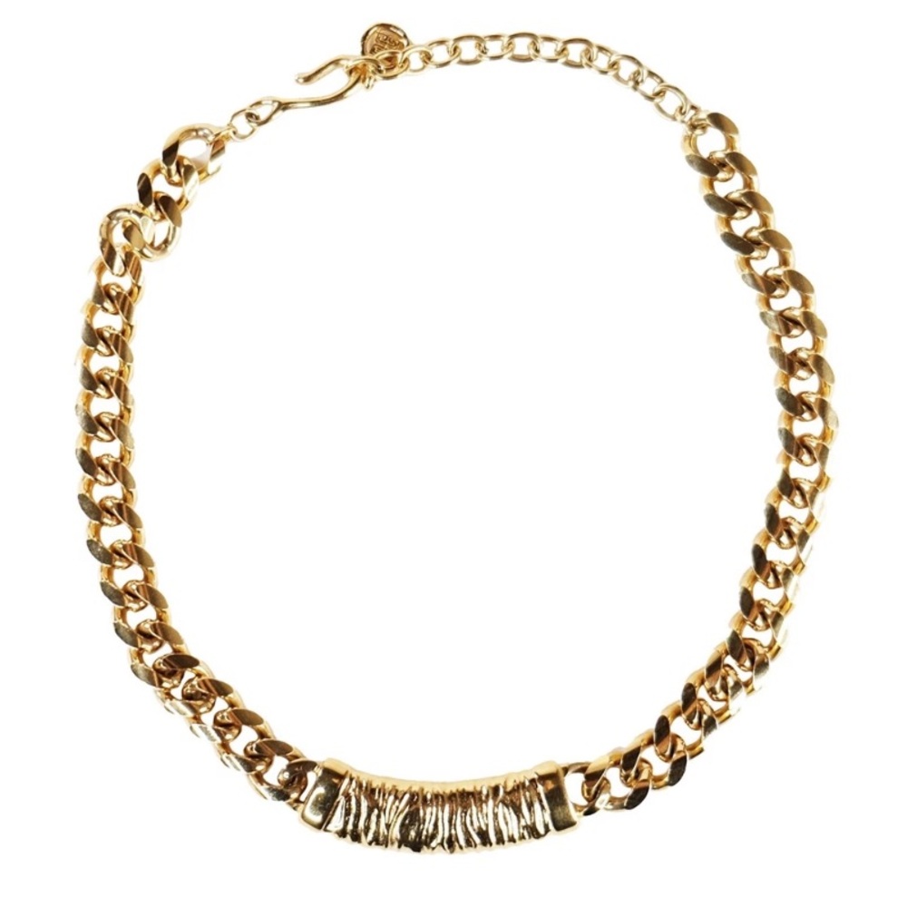 Givenchy Gold and Black Chain Necklace